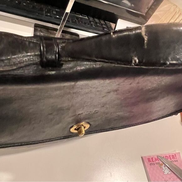 RARE Coach Vtg Leather Messenger Briefcase Satchel unlined - Picture 8 of 15